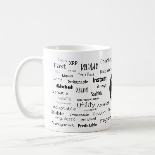 Ripple XRP Crypto-Mok Koffiemok (Links)