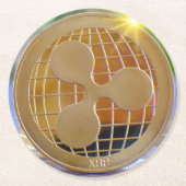 Ripple XRP Crypto Ronde Kartonnen Onderzetter (Voorkant)
