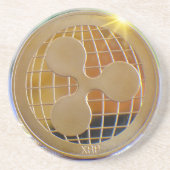 Ripple XRP Crypto Zandsteen Onderzetter (Voorkant)