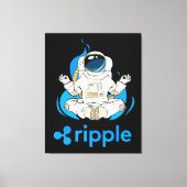 Ripple XRP Cryptocurrency-Crypto Astronaut Canvas Afdruk (Voorkant)