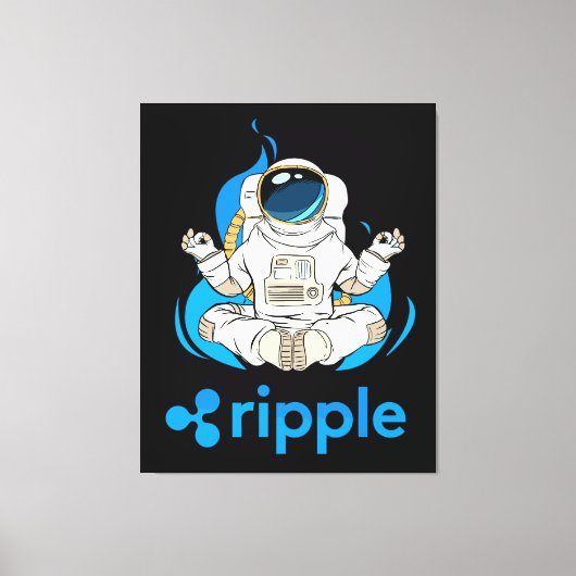 Ripple XRP Cryptocurrency-Crypto Astronaut Canvas Afdruk (Voorkant)