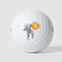 Ripple XRP Cryptocurrency -Crypto Astronaut Golfballen