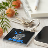 Ripple XRP Cryptocurrency -Crypto Astronaut-HODL Sleutelhanger (Voorkant Rechts)