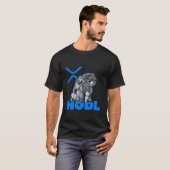 Ripple XRP Cryptocurrency -Crypto Astronaut-HODL T-shirt (Voorkant volledig)