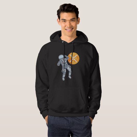 Ripple XRP Cryptocurrency -Crypto Astronaut Hoodie (Voorkant volledig)