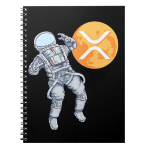 Ripple XRP Cryptocurrency -Crypto Astronaut Notitieboek