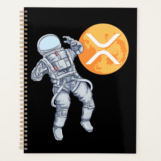 Ripple XRP Cryptocurrency -Crypto Astronaut Planner (Voorkant)