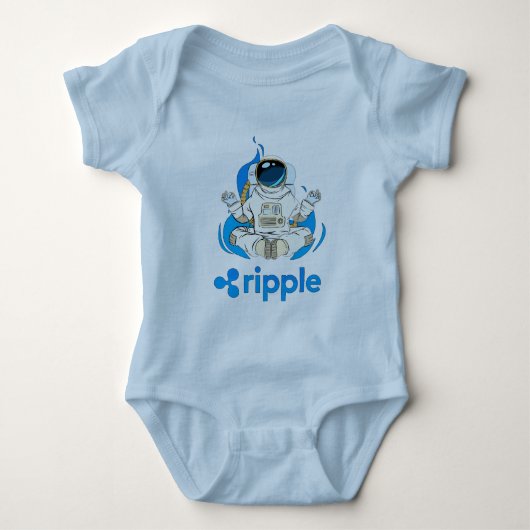 Ripple XRP Cryptocurrency -Crypto Astronaut Romper (Voorkant)