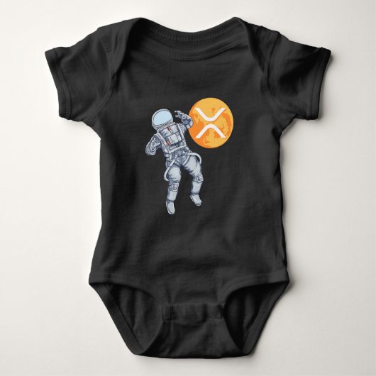 Ripple XRP Cryptocurrency -Crypto Astronaut Romper (Voorkant)