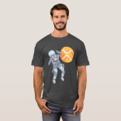 Ripple XRP Cryptocurrency -Crypto Astronaut T-shirt (Voorkant volledig)