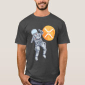 Ripple XRP Cryptocurrency -Crypto Astronaut T-shirt (Voorkant)