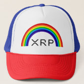 Ripple XRP regenboog baseball pet (Voorkant)