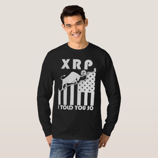Ripple XRP Trader Crypto Asset Handel Bull Trend G T-shirt (Voorkant volledig)