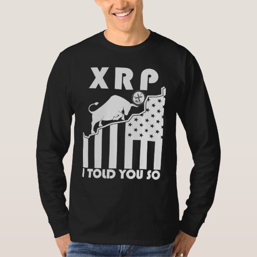 Ripple XRP Trader Crypto Asset Handel Bull Trend G T-shirt (Voorkant)