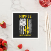 Ripple XRP US Flag American Cryptocurrency Gift Servet (Insitu)