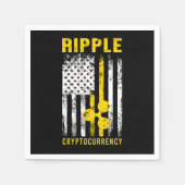 Ripple XRP US Flag American Cryptocurrency Gift Servet (Voorkant)