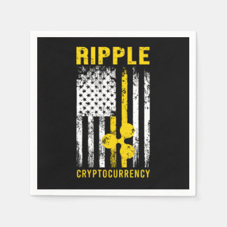 Ripple XRP US Flag American Cryptocurrency Gift Servet