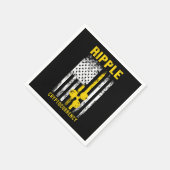 Ripple XRP US Flag American Cryptocurrency Gift Servet (Hoek)