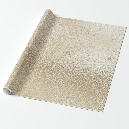 Rippled Champagne Gold Cadeaupapier (Uitgerold)