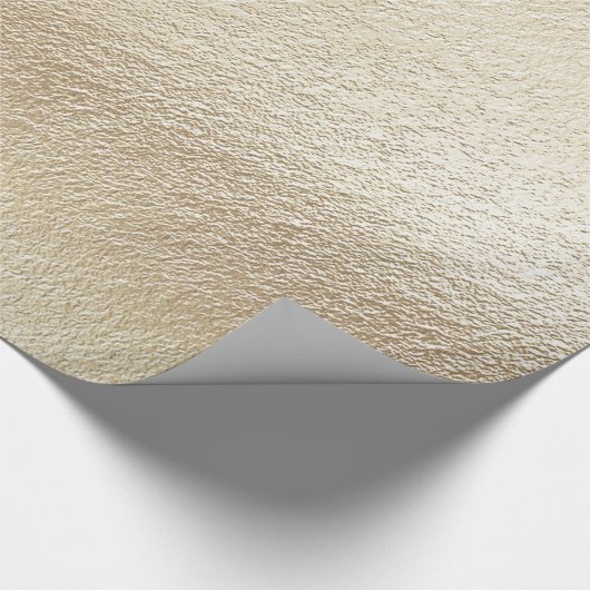 Rippled Champagne Gold Cadeaupapier (Hoek)