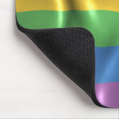 Rippled Pride Flag Muismat (Hoek)