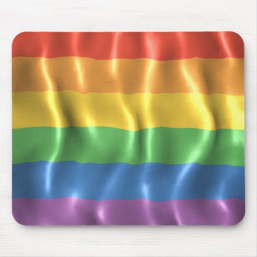 Rippled Pride Flag Muismat (Voorkant)