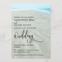Rippled Sand Aqua Water Foto Modern Beach Wedding