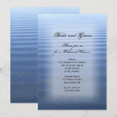 Rippled Water Wedding Rehearsal Dinner Invitation Kaart (Voorkant / Achterkant)
