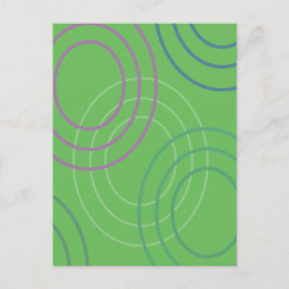Ripples (groen) Abstract Design Briefkaart