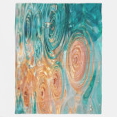 Ripples of Tranquility Abstract Water Harmony Fleece Deken (Voorkant)
