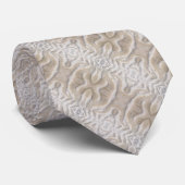 Ripples on a sandy beach diagonal pattern stropdas (Opgerold)