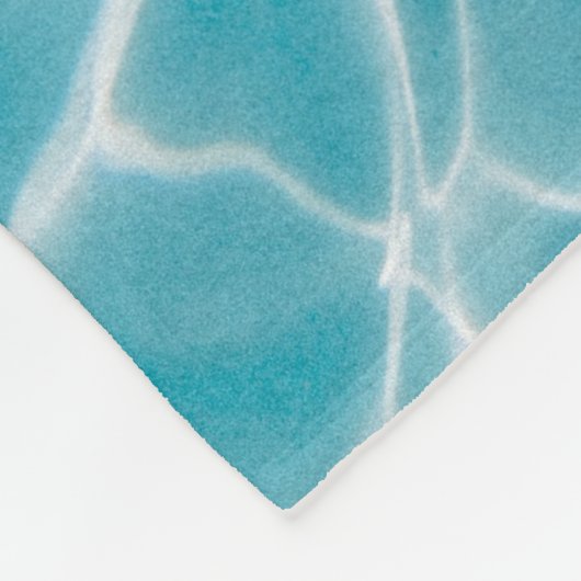 Rippling crystal blue water fleece deken (Hoek)