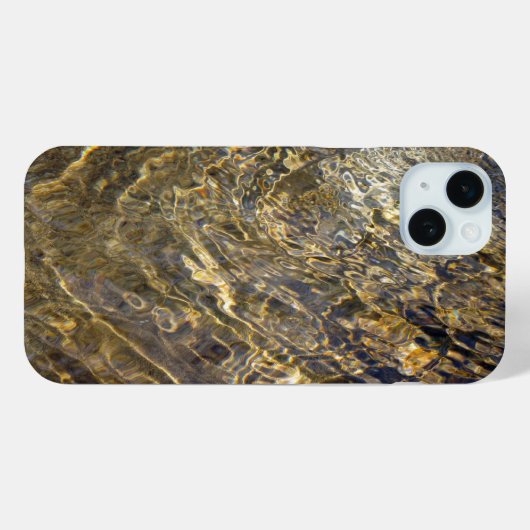 Rippling Gold Water Abstract Case-Mate iPhone Case (Achterkant (horizontaal))