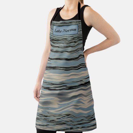 Rippling Water Favorite Lake all-over print apron Schort (Insitu)