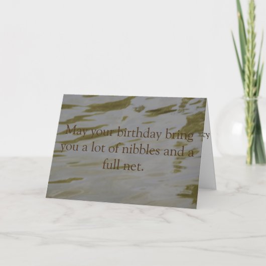 Rippling Water Gevist Verjaardag Kaart (Voorkant)