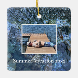 Rippling water meer oceaan Onderwater Stenen patro Keramisch Ornament