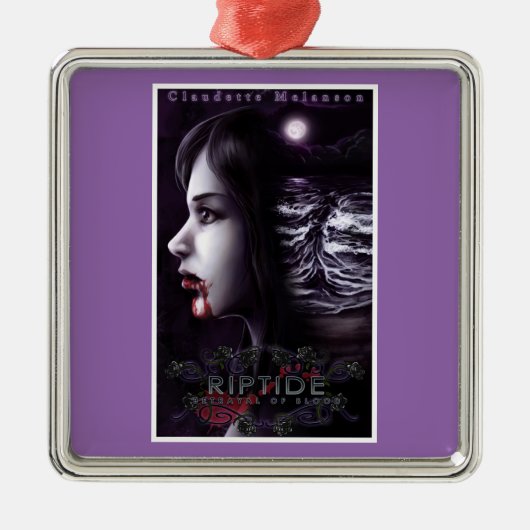 Riptide Hoesje Premium Square kerstversiering Metalen Ornament (Voorkant)
