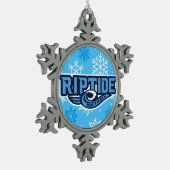 Riptide Tin Sneeuwvlok Ornament (Links)
