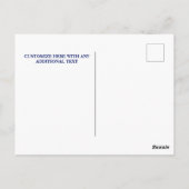 Riptidewaarschuwing Gevaarlijke oceaanveiligheidst Briefkaart (Achterkant)