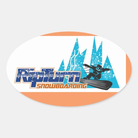 RipTurn Snowboarden Sticker (Voorkant)