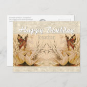 Riquer Winged nymph CC0528 Birthday Briefkaart (Voorkant / Achterkant)