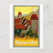 Riquewihr, alsace, Frankrijk, vintage-reis Briefkaart (Voorkant)