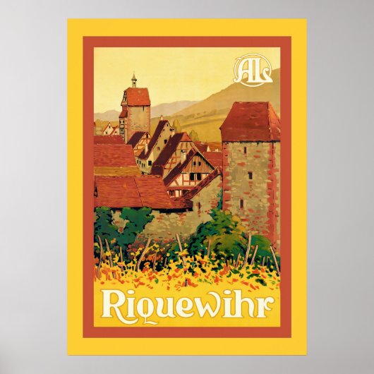 Riquewihr ~ Frans reizen Poster (Voorkant)