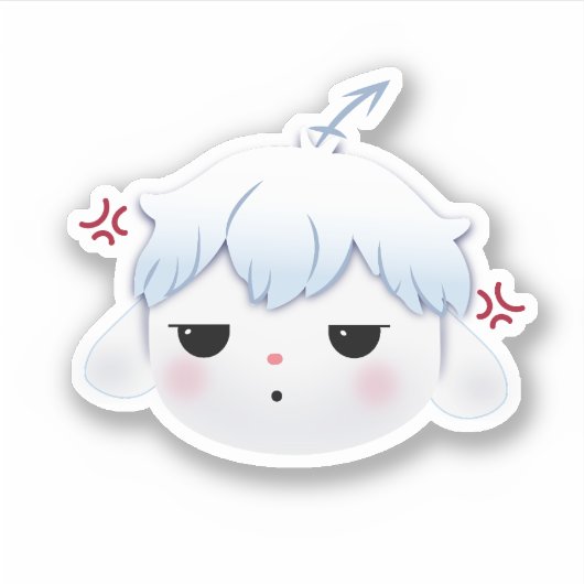 Riri Boos Moppie Sticker (Voorkant)