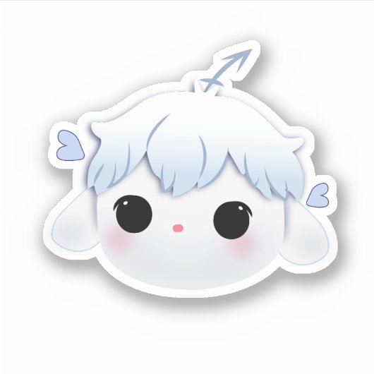 Riri Neutrale Cute Sticker (Voorkant)