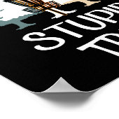  risbee schijf Golf Stompje Boom Poster (Hoek)