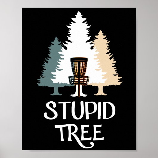  risbee schijf Golf Stompje Boom Poster (Voorkant)