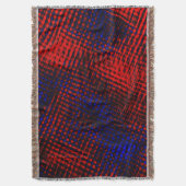 Riscos vermel hos cruzados e fundo azul? deken (Voorkant Verticaal)