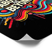 Rise Above And Beyond Bold Abstract Motivational Q Poster (Hoek)