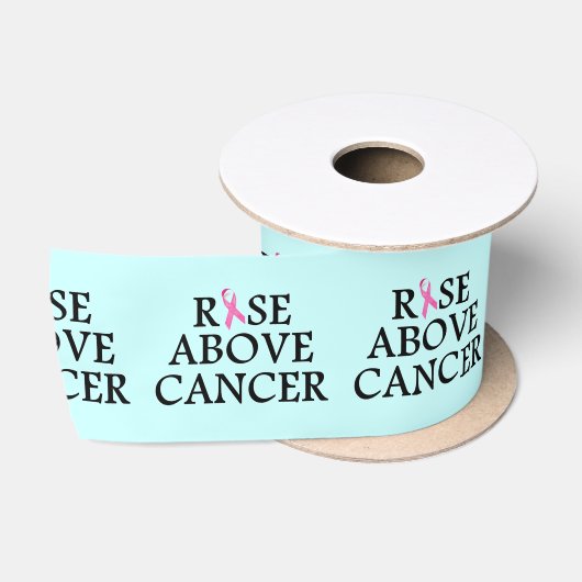 Rise Above Cancer Satijnen Lint (Spoel)